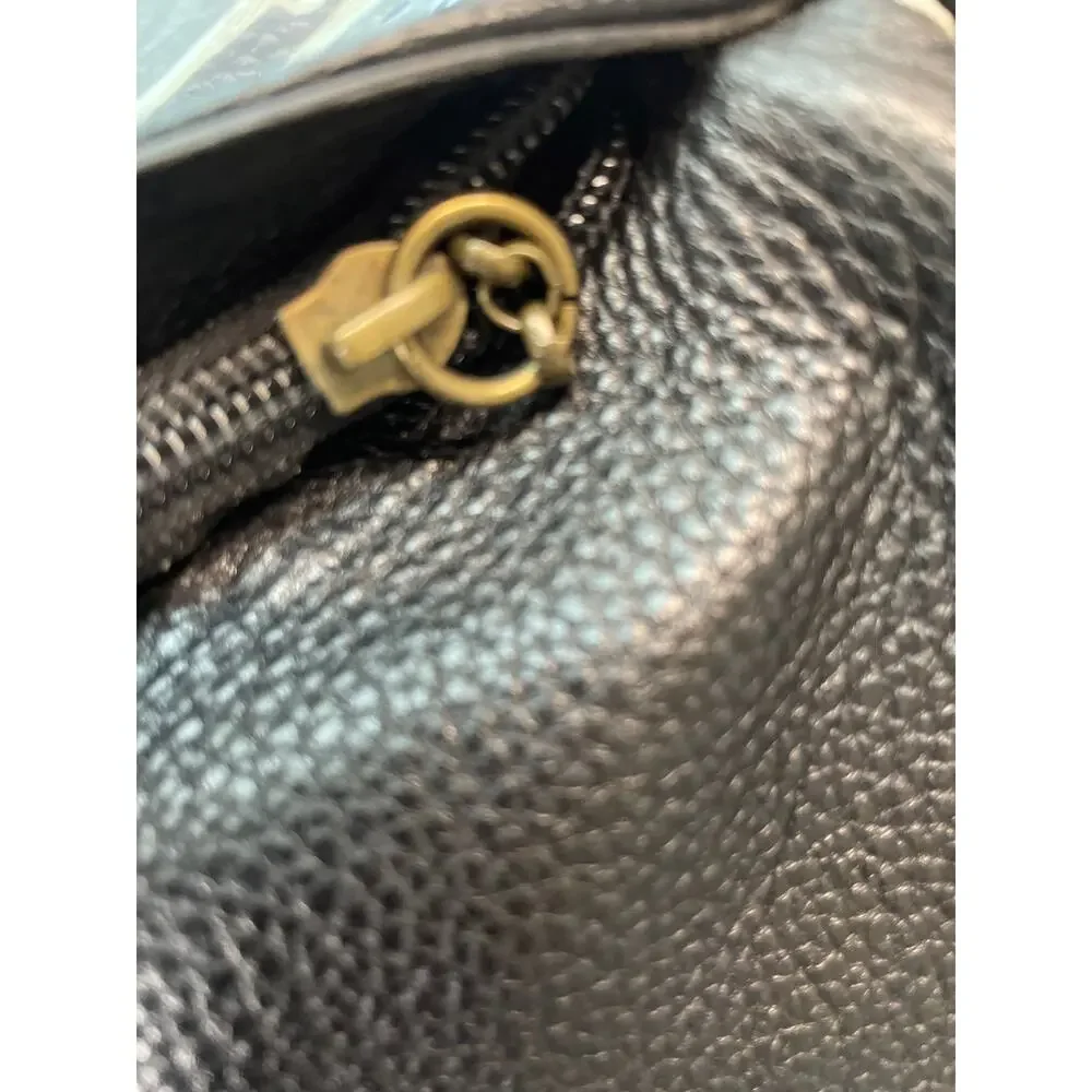 The Sak Black Leather Crossbody Bag OS